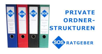 Private Ordnerstruktur anlegen, mit 7 Ordnern beginnen Private Ordnerstruktur anlegen, private Unterlagen sortieren